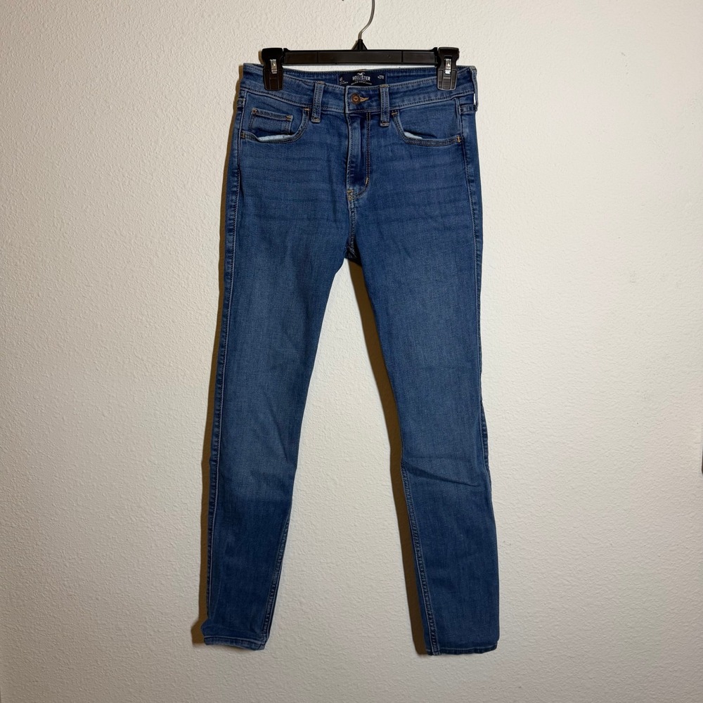 Hollister High-Rise Super Skinny Jeans Medium Wash Denim Size 4R W27R